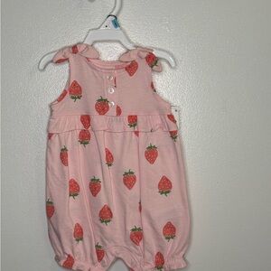 Carter's Pink Strawberry Bodysuit